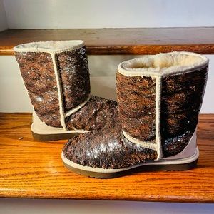 Ugg sequin/glitter boots